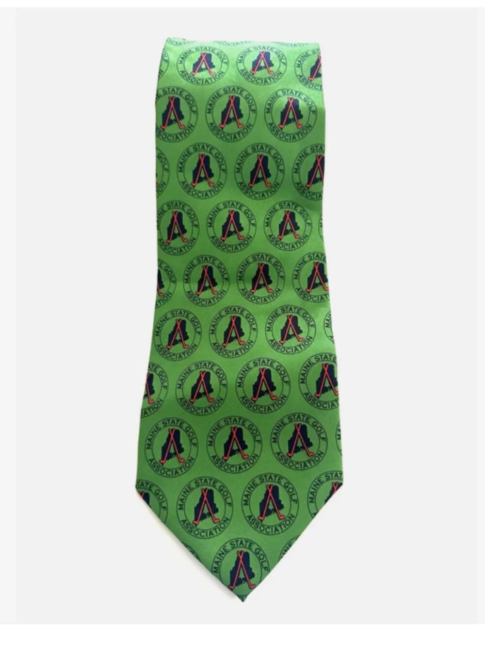 MAINE STATE GOLF ASSOC Neck Tie NIB Green